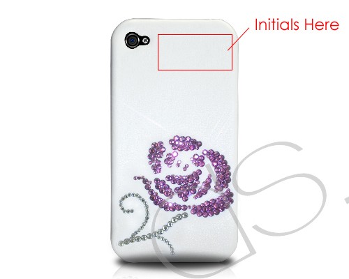 Rosaceae Bling Swarovski Crystal iPhone 15 Case iPhone 15 Pro and iPhone 15  Pro MAX Case Valentine's Special - Purple (Love at F