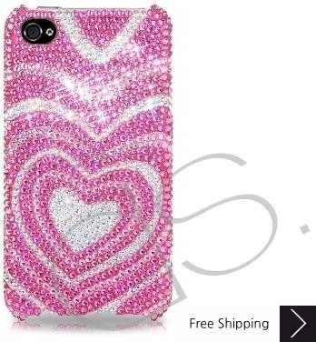 Sweet Heart Bling Swarovski Crystal iPhone 15 Case iPhone 15 Pro and iPhone 15 Pro MAX Case
