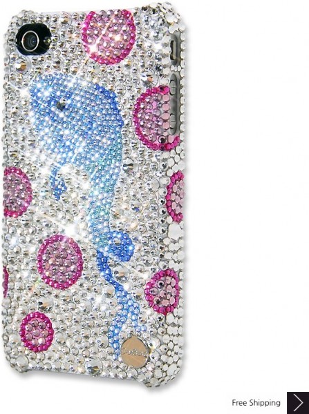 Fish and Bubbles Bling Swarovski Crystal iPhone 15 Case iPhone 15 Pro and iPhone  15 Pro MAX Case